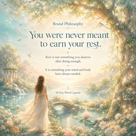 Rest & Recovery for Sustainable Energy | 30-Day Word Capsule Recovery Theme Box