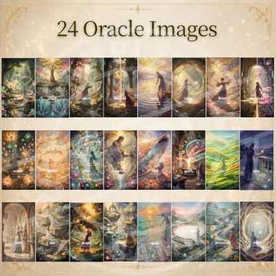 Digital Oracle Cards Wallpaper – Dream Alchemy (24 Images + PDF Guide)