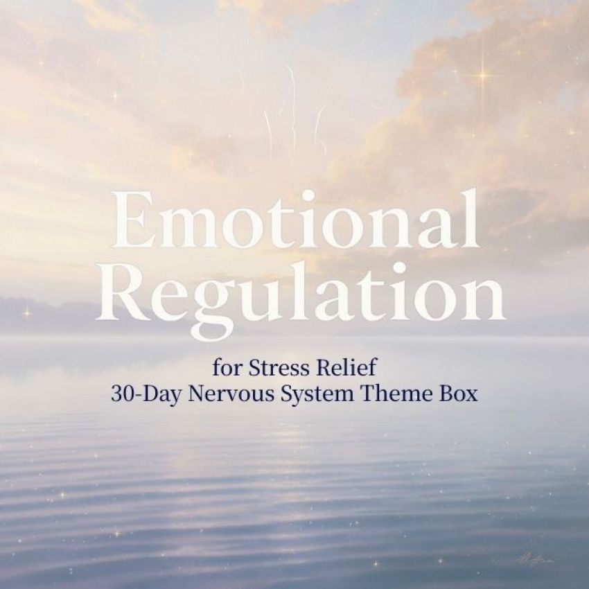 Emotional Regulation for Stress Relief | 30-Day Word Capsule Nervous System Theme Box
