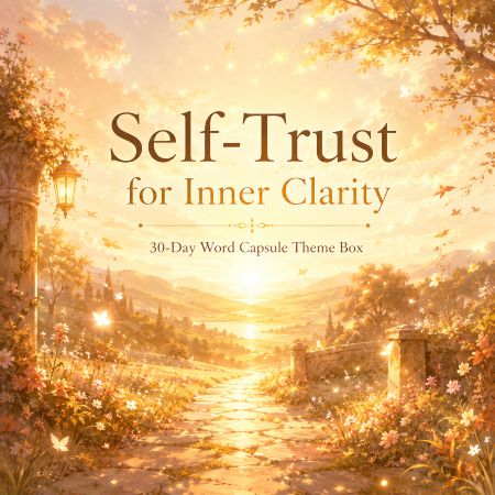 Self-Trust for Inner Clarity | 30-Day Word Capsule Decision-Making Theme Box
