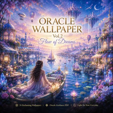 デジタルオラクルカード壁紙 – 夢の流れ (画像24枚 + PDFガイド)