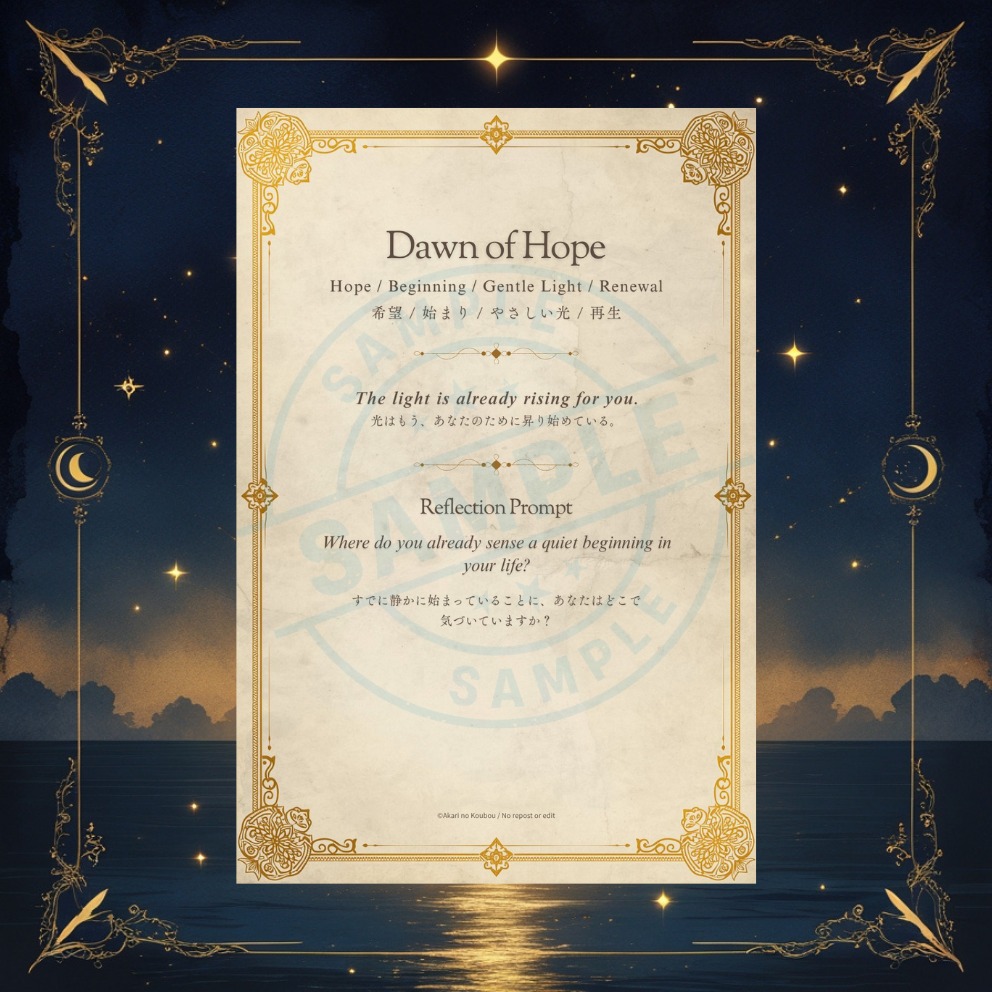 Digital Oracle Cards Wallpaper – Light & Wishes (24 Images + PDF Guide)